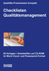 Buchcover Checklisten Qualitätsmanagement