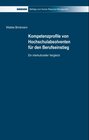 Buchcover Kompetenzprofile von Hochschulabsolventen für den Berufseinstieg