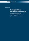 Buchcover Die Legitimität der retributiven Kriminalstrafe