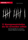 Buchcover 11 Managementsünden, die Sie vermeiden sollten