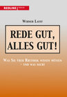 Buchcover Rede gut, alles gut!