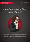 Buchcover Wie würde Johnny Depp präsentieren?
