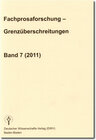 Buchcover Fachprosaforschung - Grenzüberschreitungen Band 7 (2011)