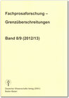 Buchcover Fachprosaforschung - Grenzüberschreitungen, Band 8/9 (2012/13)