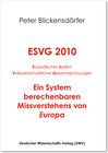 Buchcover ESVG 2010. Europäisches System Volkswirtschaftlicher Gesamtrechnungen