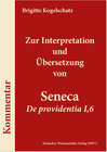 Buchcover Zur Interpretation und Übersetzung von Seneca ‚De providentia I,6'