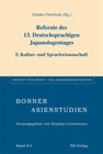 Buchcover Referate des 13. Deutschsprachigen Japanologentages