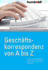 Buchcover Geschäftskorrespondenz von A - Z