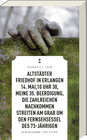 Buchcover Altstädter Friedhof in Erlangen, 14. Mai, 10 Uhr 30, meine 35. Beerdigung, die zahlreichen Nachkommen streiten am Grab u