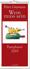 Buchcover Paarplaner: Wein muss sein 2019