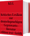 Buchcover Kritisches Lexikon zur deutschsprachigen Gegenwartsliteratur - KLG