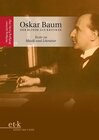 Buchcover Oskar Baum. Der Blinde als Kritiker