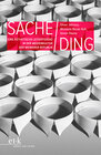 Buchcover Sache / Ding