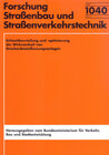 Buchcover Echtzeitbeurteilung und -optimierung der Wirksamkeit von Streckenbeeinflussungsanlagen