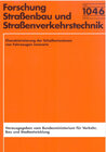 Buchcover Charakterisierung der Schallemissionen von Fahrzeugen innerorts