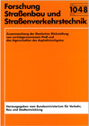 Buchcover Zusammenhang der elastischen Rückstellung von zurückgewonnenem PmB und den Eigenschaften des Asphaltmischgutes