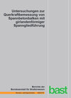 Buchcover Untersuchungen zur Querkraftbemessung von Spannbetonbalken mit girlandenförmiger Spanngliedführung
