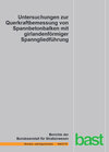 Buchcover Untersuchungen zur Querkraftbemessung von Spannbetonbalken mit girlandenförmiger Spanngliedführung