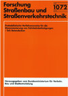 Buchcover Probabilistische Verfahrensweise für die Dimensionierung von Fahrbahnbefestigungen - Teil: Betondecken