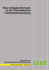 Buchcover Neue Aufgabenformate in der Theoretischen Fahrerlaubnisprüfung