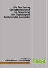 Buchcover Nachrechnung von Betonbrücken zur Bewertung der Tragfähigkeit bestehender Bauwerke