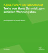 Buchcover Keine Furcht vor Monotonie!