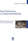 Buchcover Export Restrictions on Critical Raw Materials