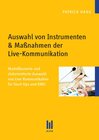 Buchcover Auswahl von Instrumenten & Maßnahmen der Live-Kommunikation