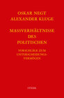 Buchcover Werkausgabe Bd. 8 / Maßverhältnisse des Politischen