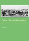 Buchcover Galgen Gauner Halsgerichte