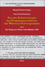 Buchcover Aus den Aufzeichnungen des Kriegstagebuchführers des Wehrmachtführungsstabes