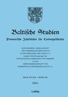 Buchcover Baltische Studien, Pommersche Jahrbücher für Landesgeschichte. Neue Folge Band 90 (2004), Band 136 der Gesamtreihe.