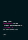 Buchcover Einführung in die Literaturwissenschaft. Textanalyse