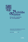 Buchcover Baltische Studien, Pommersche Jahrbücher für Landesgeschichte. Band 103 NF