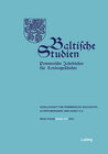 Buchcover Baltische Studien, Pommersche Jahrbücher für Landesgeschichte. Band 107 NF