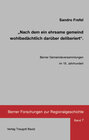 Buchcover "Nach dem ein ehrsame gemeind wohlbedächtlich darüber deliberiert"