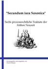 Buchcover Secundum iura Saxonica