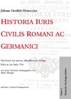 Buchcover Historia Iuris Civilis Romani ac Germanici