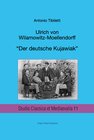 Buchcover Ulrich von Wilamowitz-Moellendorf