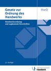 Buchcover Gesetz zur Ordnung des Handwerks (Handwerksordnung)