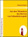 Buchcover Aus den Memoiren des Herren von Schnabelewopski