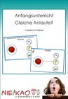 Buchcover Anfangsunterricht - Gleiche Anlaute?