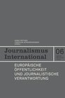 Buchcover Europäische Öffentlichkeit und journalistische Verantwortung