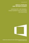 Buchcover Medialisierung der Öffentlichkeit