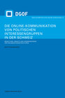 Buchcover Die Online-Kommunikation von politischen Interessengruppen in der Schweiz