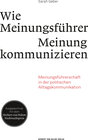 Buchcover Wie Meinungsführer Meinung kommunizieren