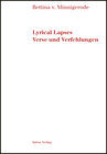 Buchcover Lyrical Lapses Verse und Verfehlungen