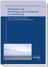 Buchcover Klimaschutz und Monitoring in der Strategischen Umweltprüfung