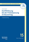 Buchcover Konfliktlösung bei der Fristenanpassung im Bauvertrag