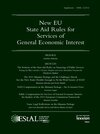 Buchcover New EU State Aid Rules for Services of General Economic Interest